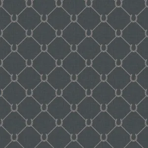 17-09-022-50 WALLPAPER NEW HORSE SHOE DARK GRAY