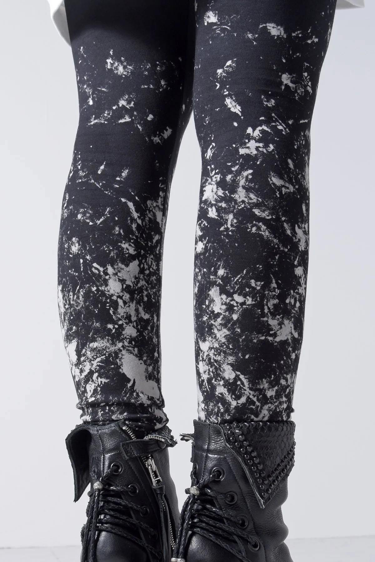 2202-PT07 Flake Discharged Leggings -Women's-