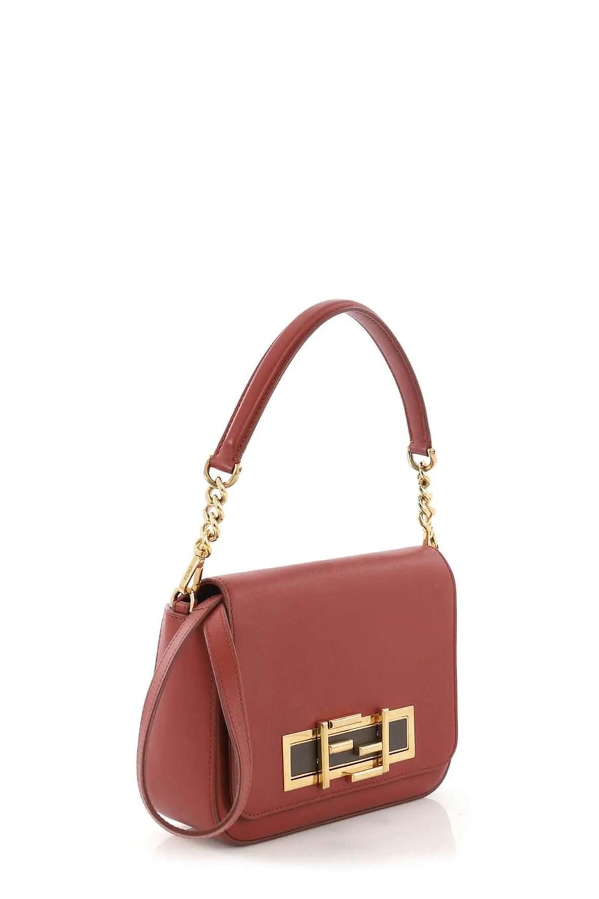 3Baguette Chain Crossbody Red