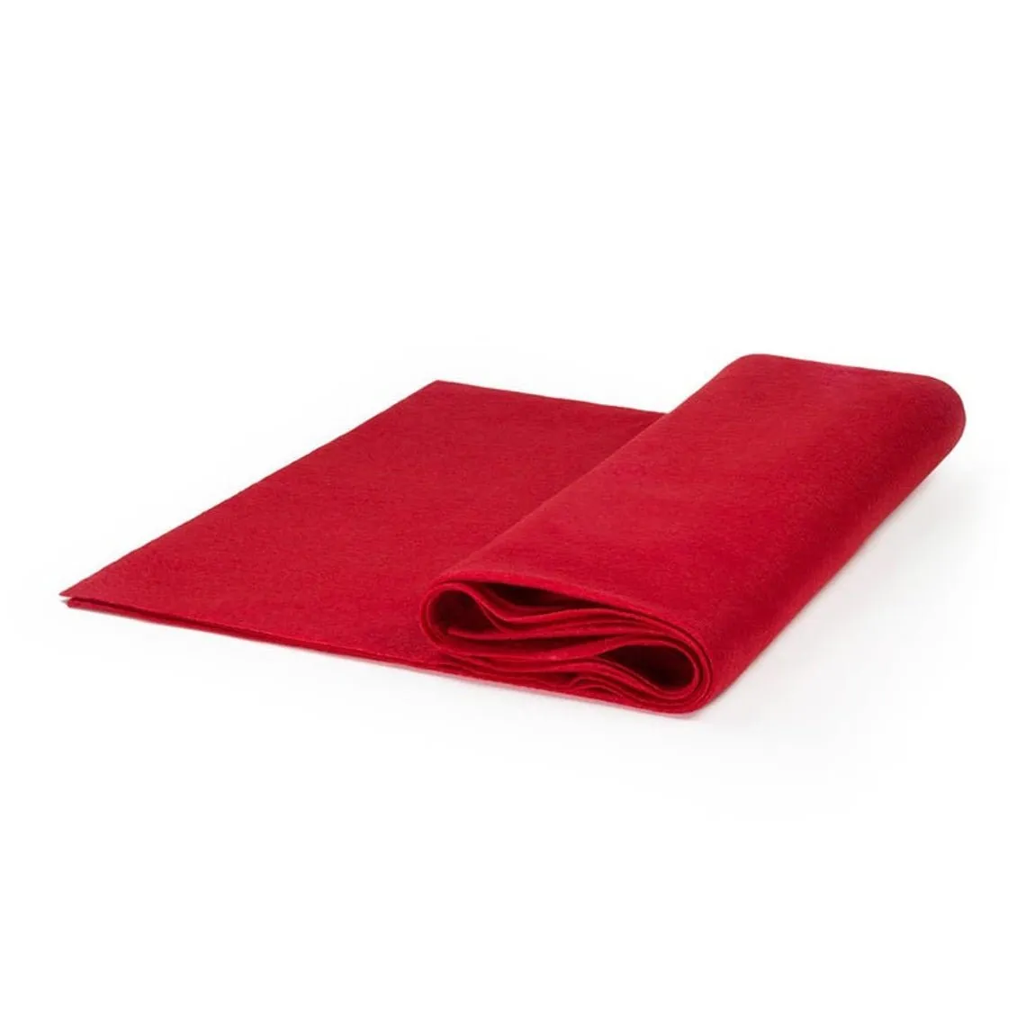 72" Wide 1.6 mm Thick Acrylic Red Felt Fabric By The Yard