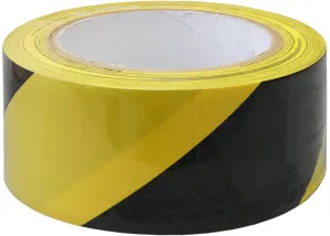 Adhesive Hazard Warning Tape - Yellow & Black