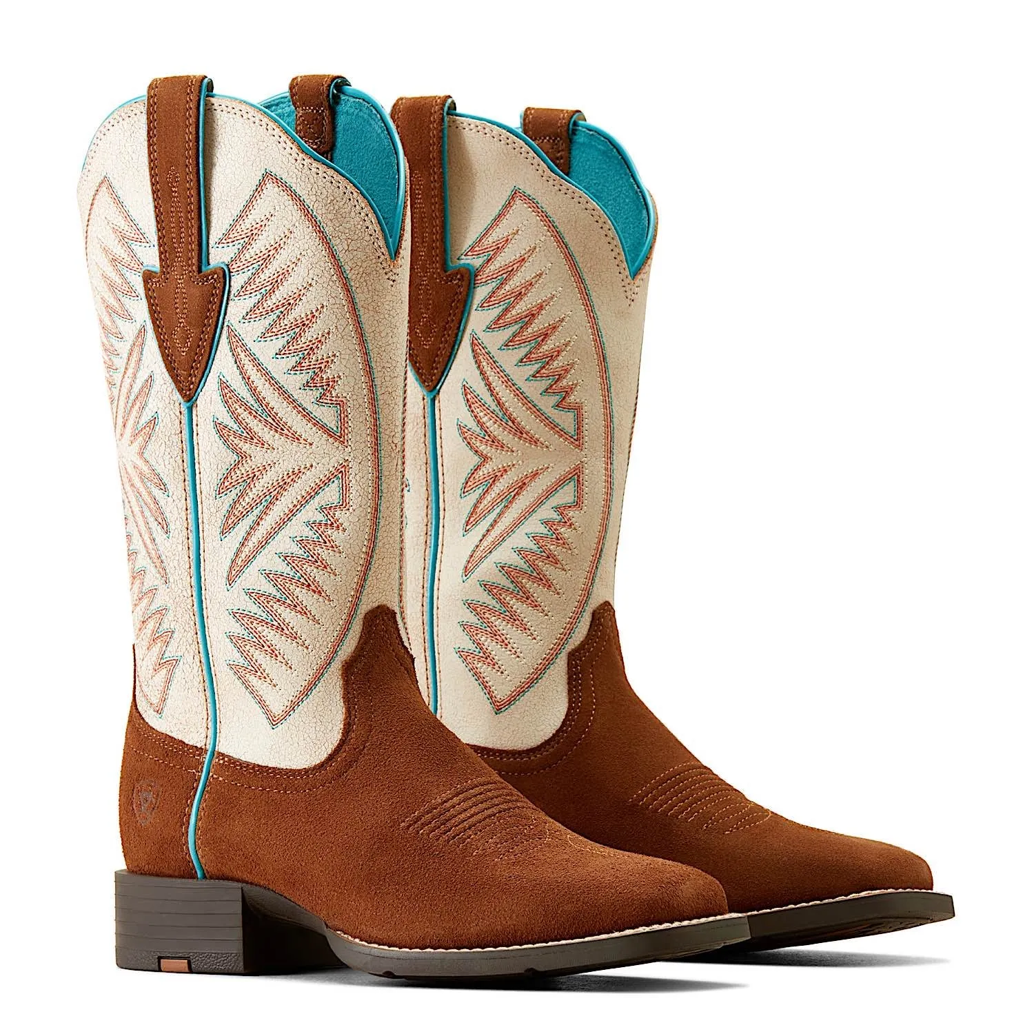 Ariat Women's Round Up Ruidoso Cedar Roughout/ Matte Pearl Suede