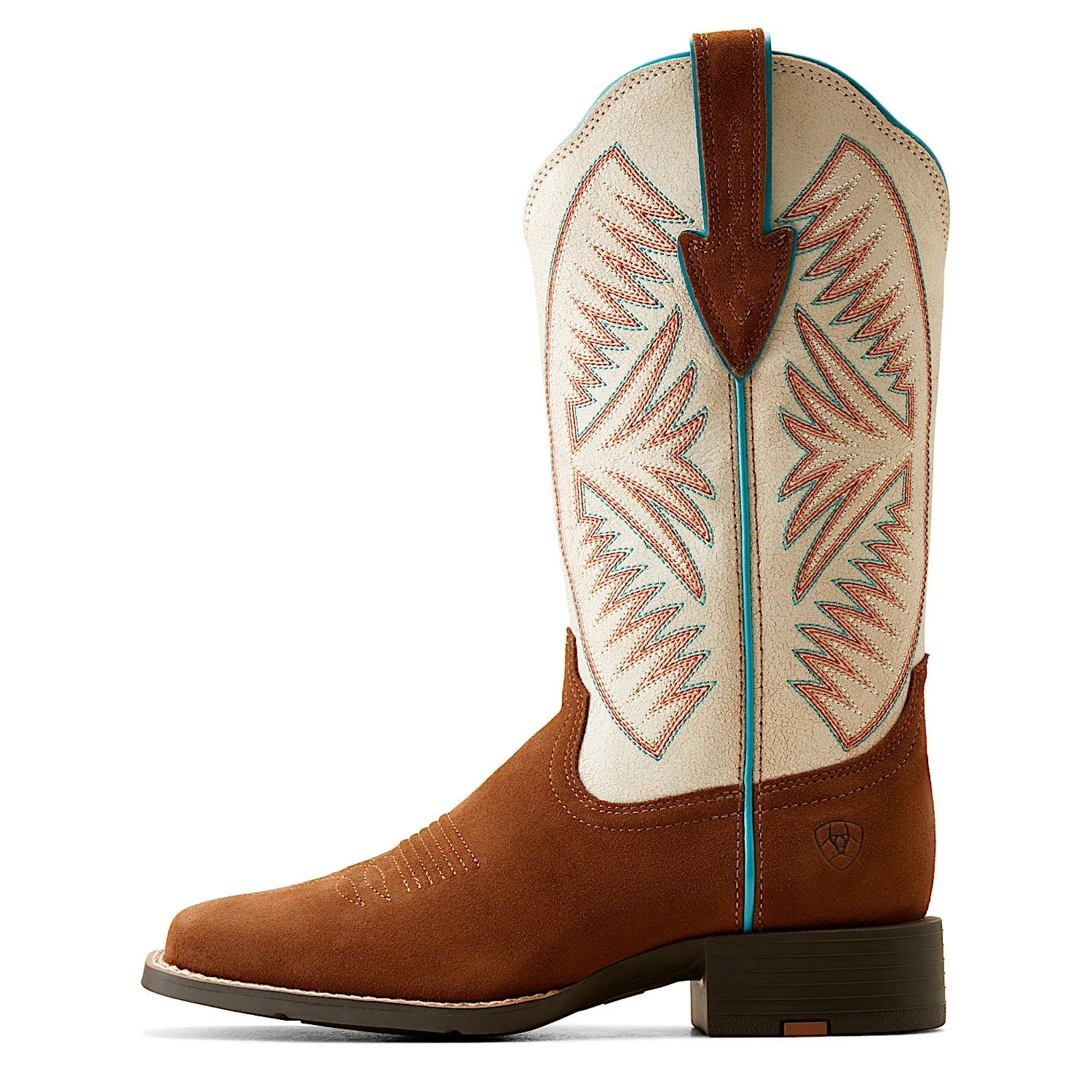 Ariat Women's Round Up Ruidoso Cedar Roughout/ Matte Pearl Suede