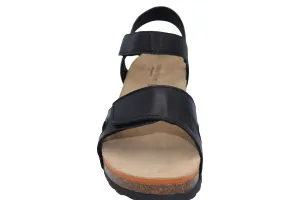 Asbury Black Leather Wedge by Relax Shoe