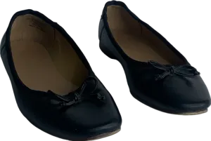 ASOS Black Wide Fit Lullaby Bow Ballet Shoes UK 3 EU 36 👠