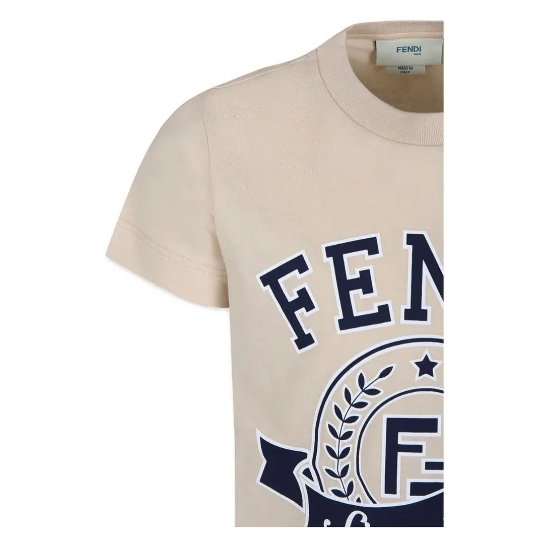 Beige Logo T-Shirt