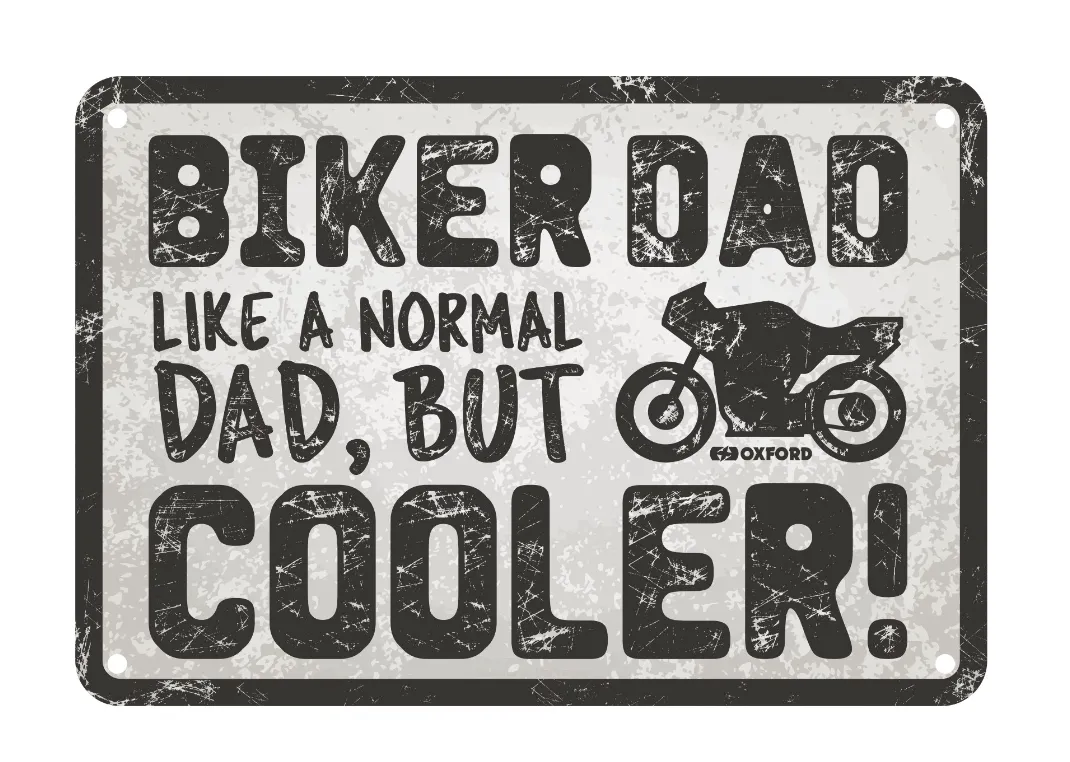 Biker Dad Garage Metal Sign