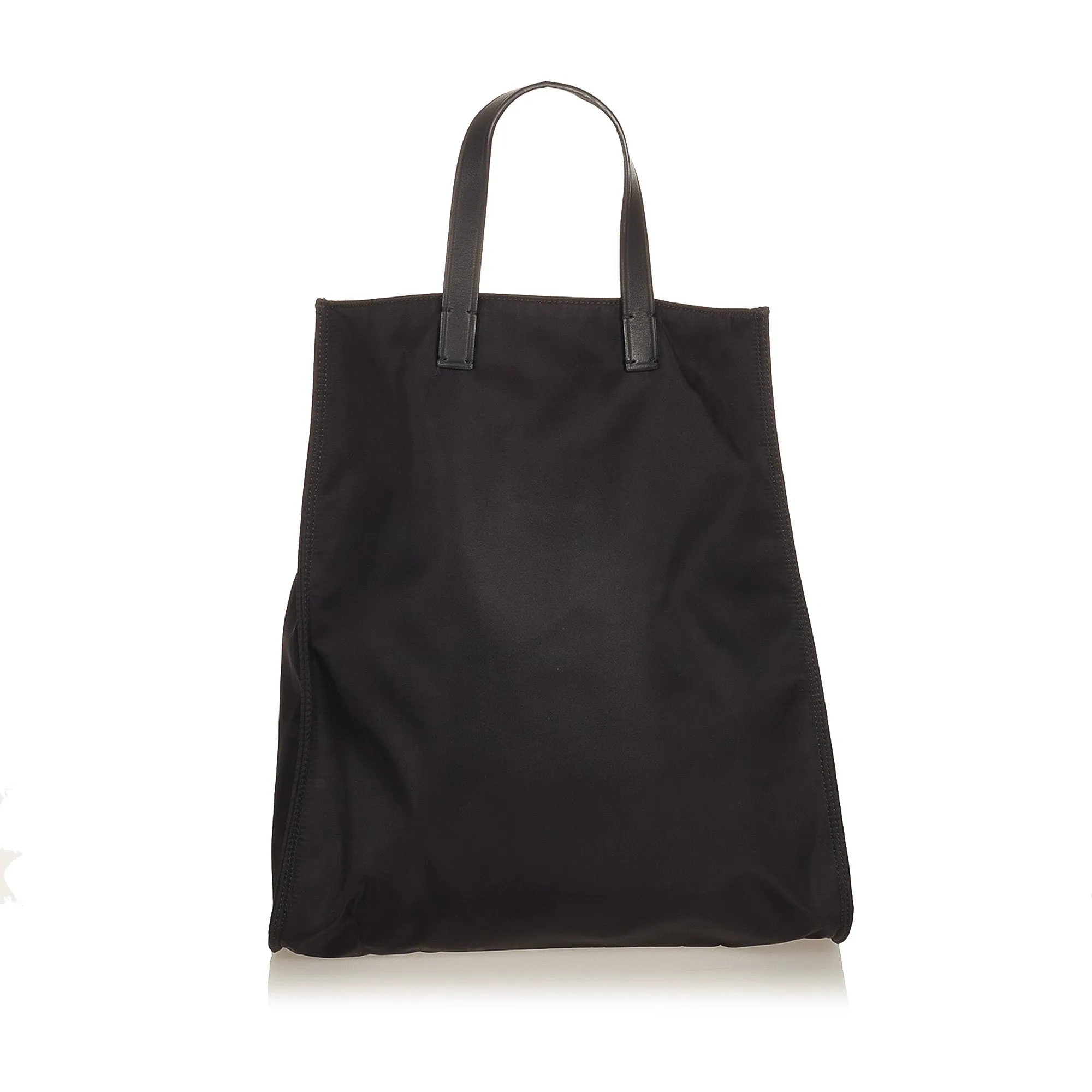 Black Fendi Monster Nylon Tote Bag