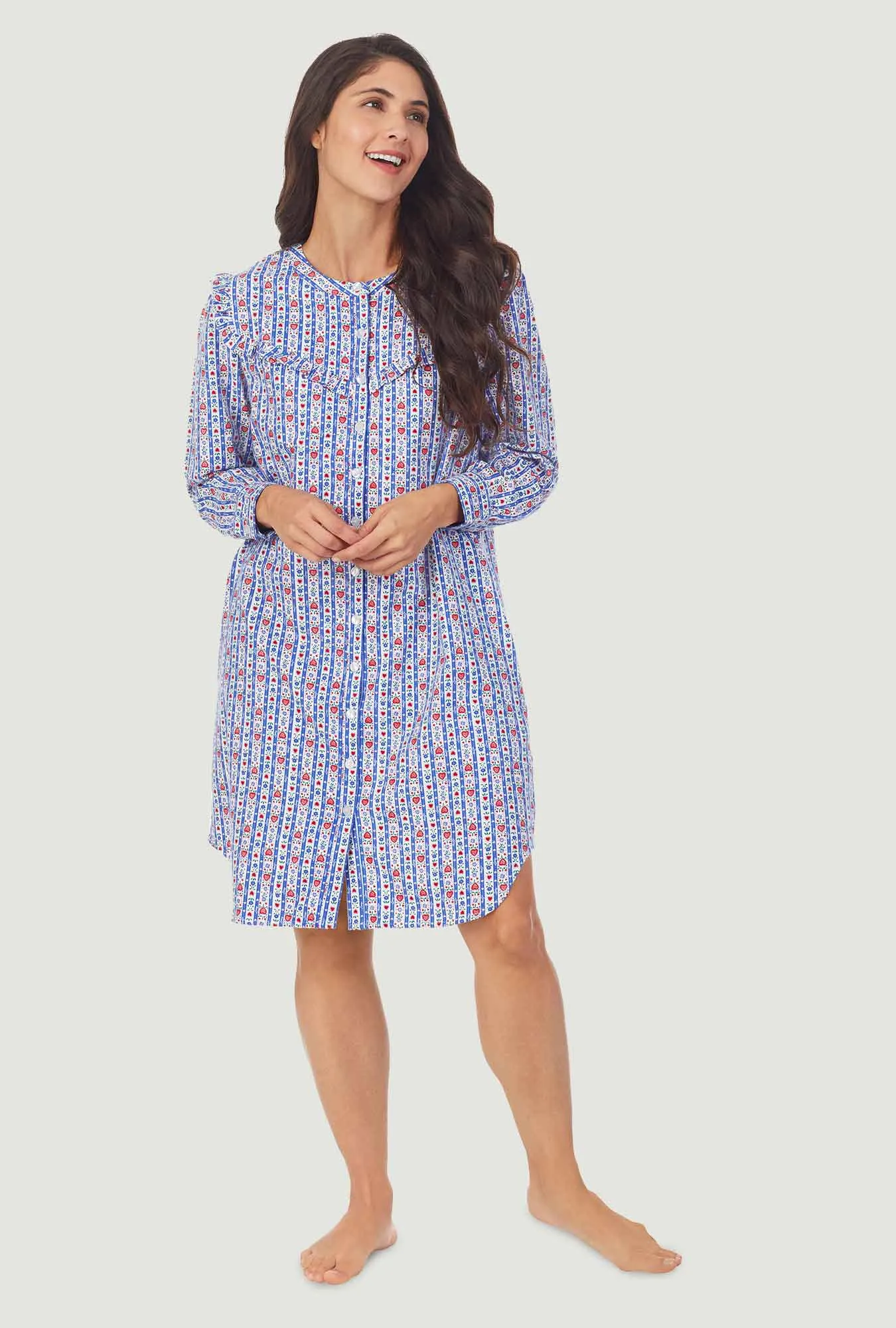 Blue Tyrolean Womens Nightshirt