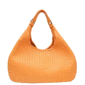 Bottega Veneta Brownish Orange Intrecciato Nappa Hobo Large Bag