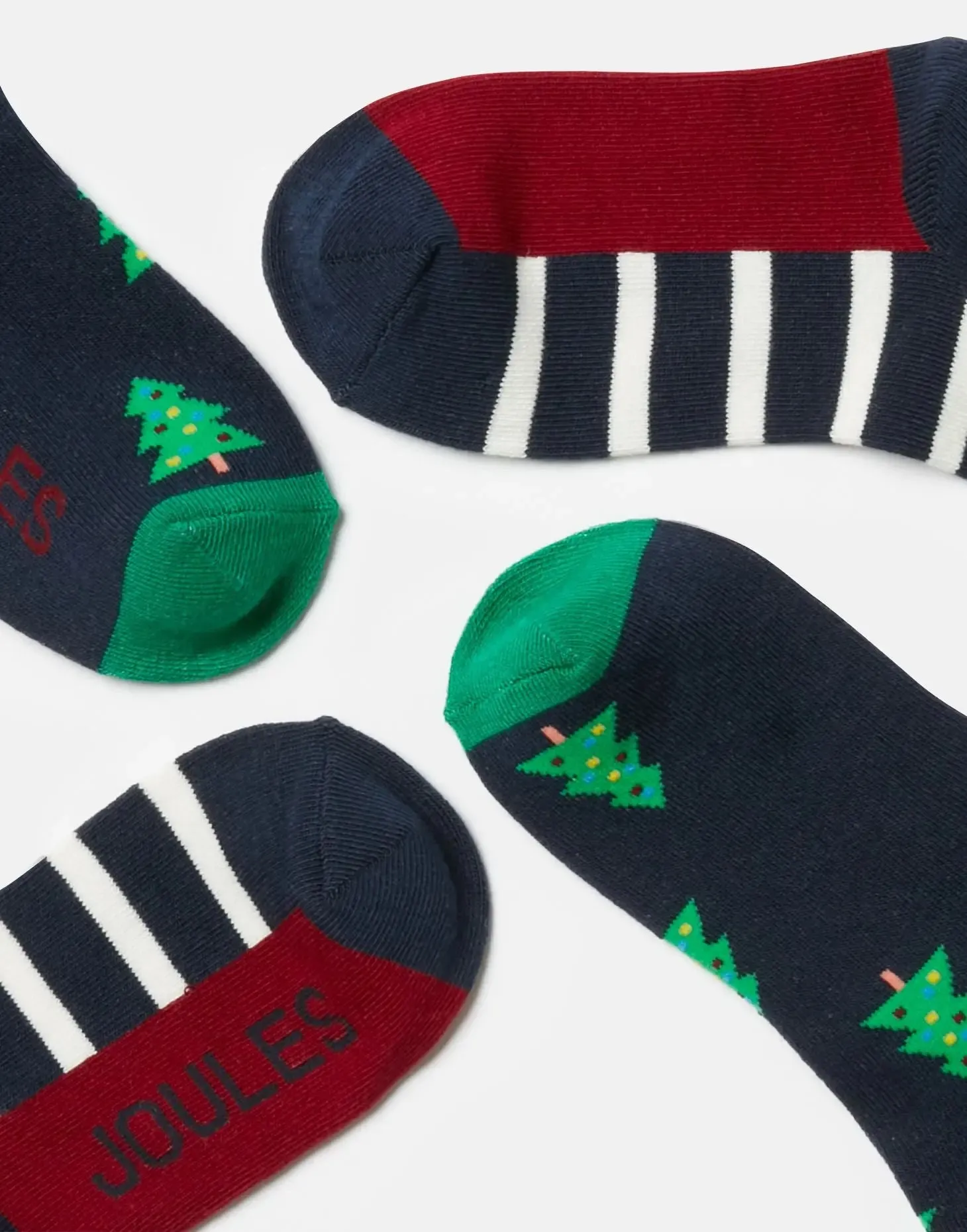 Brill Bamboo 2 Pack Socks - Festive | Joules