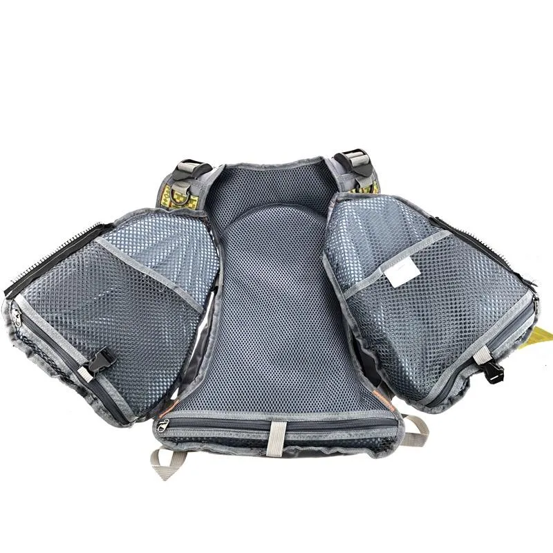 Buoyant Fishing Vest, Reflectors, Pockets All Around and Buckle Straps