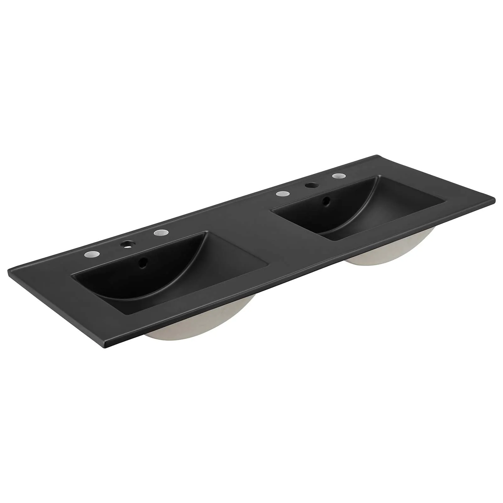 Cayman 48" Double Basin Bathroom Sink by Modway