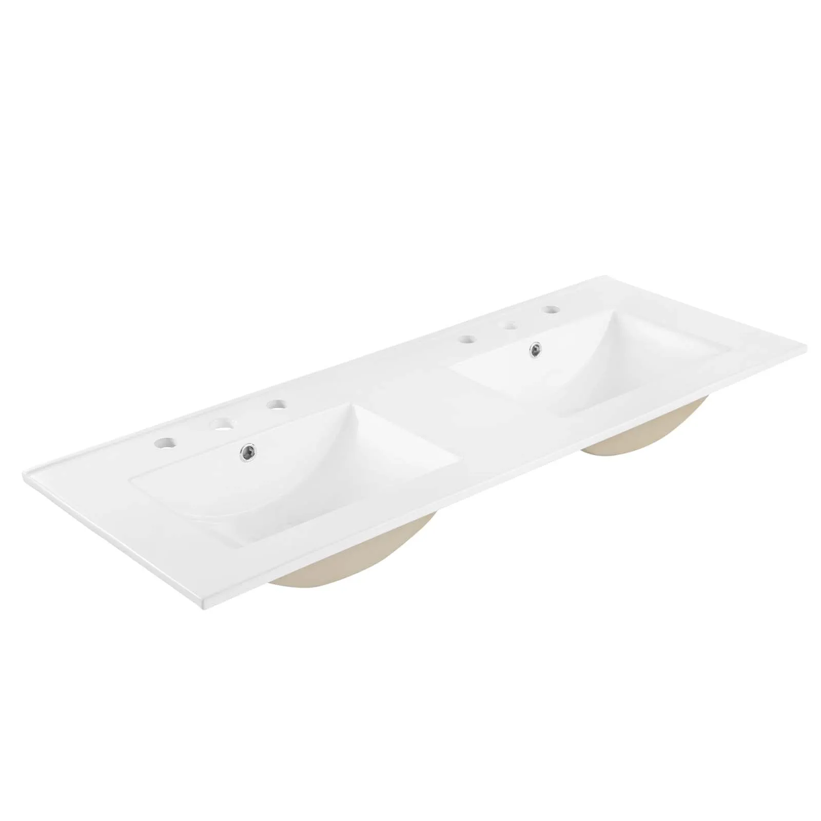 Cayman 48" Double Basin Bathroom Sink by Modway