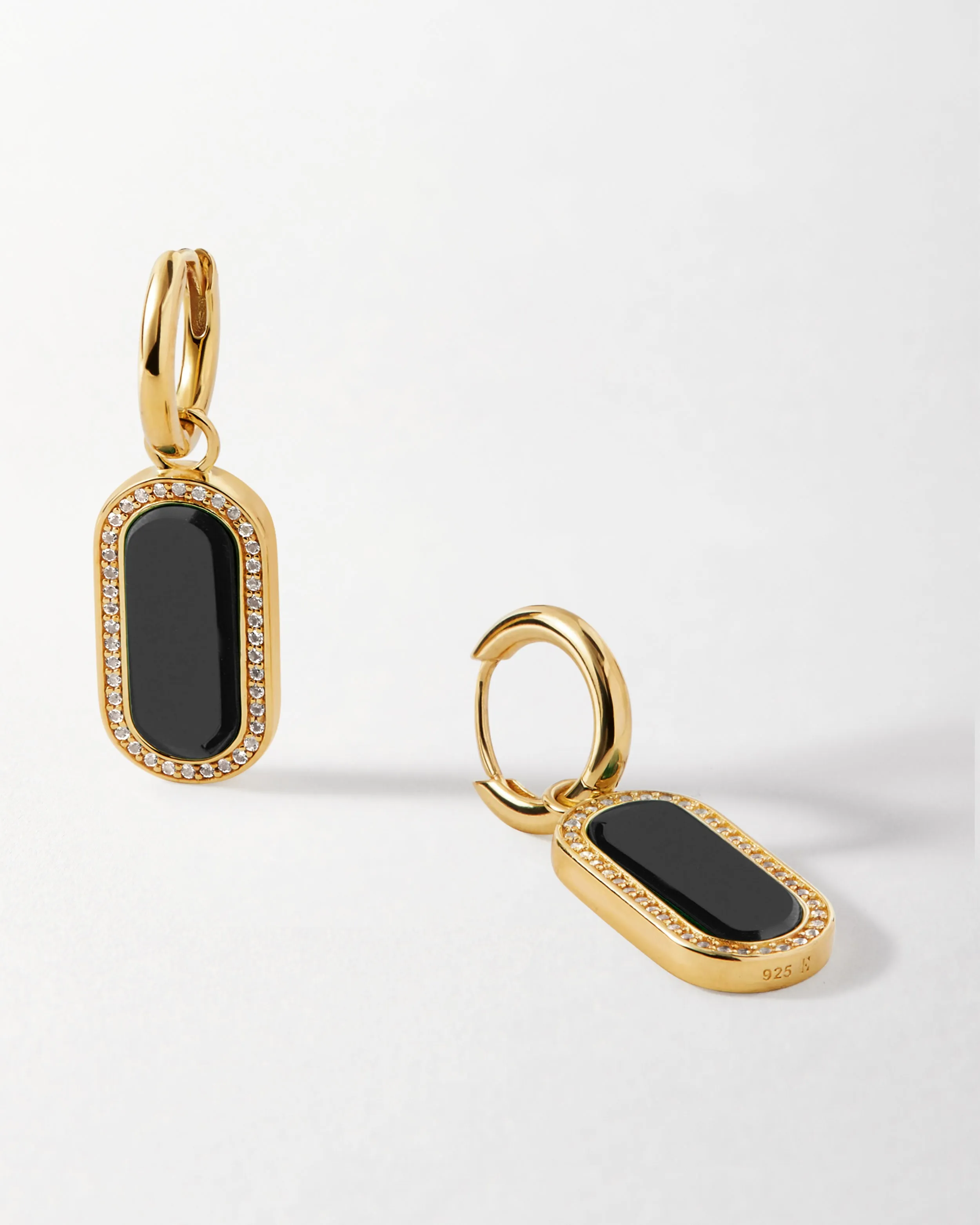 Charlotte Collins Black Onyx Drop Earrings