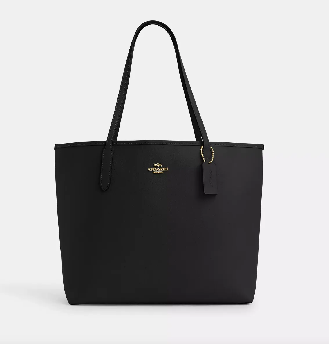 Coach City Tote In Black