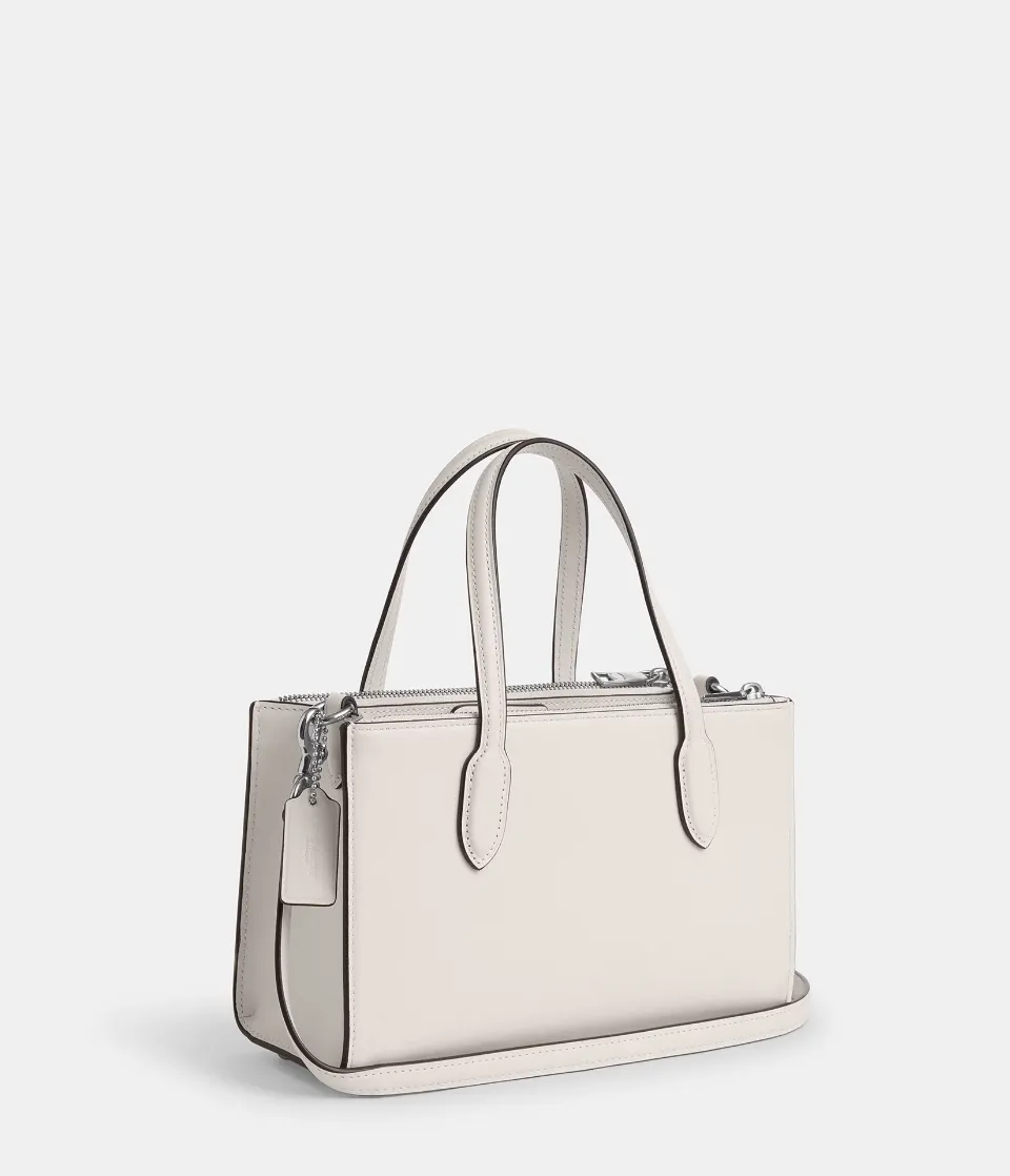 Coach Nina Small Tote In Chalk