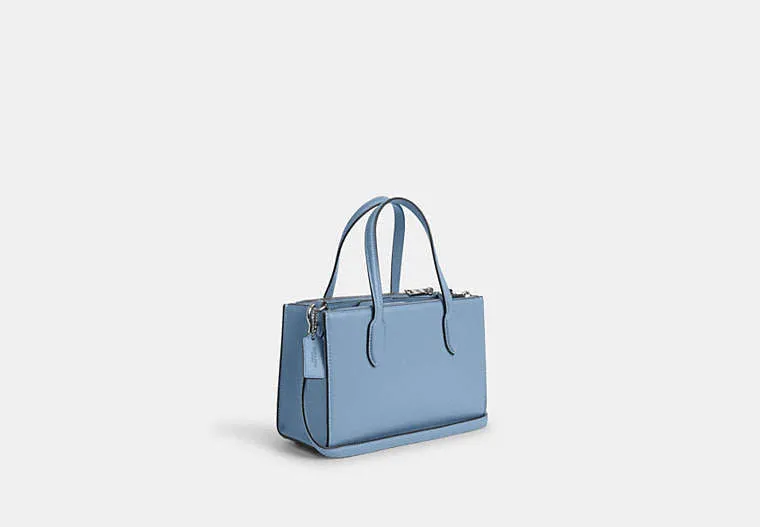 Coach Nina Small Tote In Cornflower Field Flora