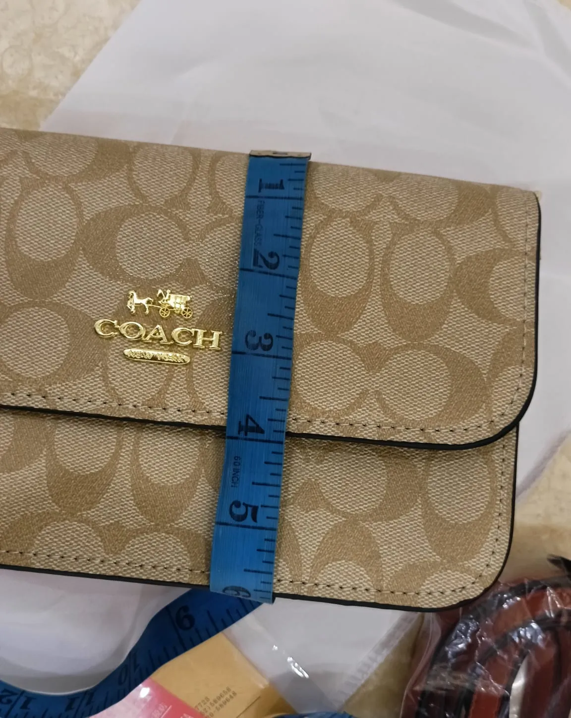 Coach Women's Bag with Box - AAA Quality (Beige)