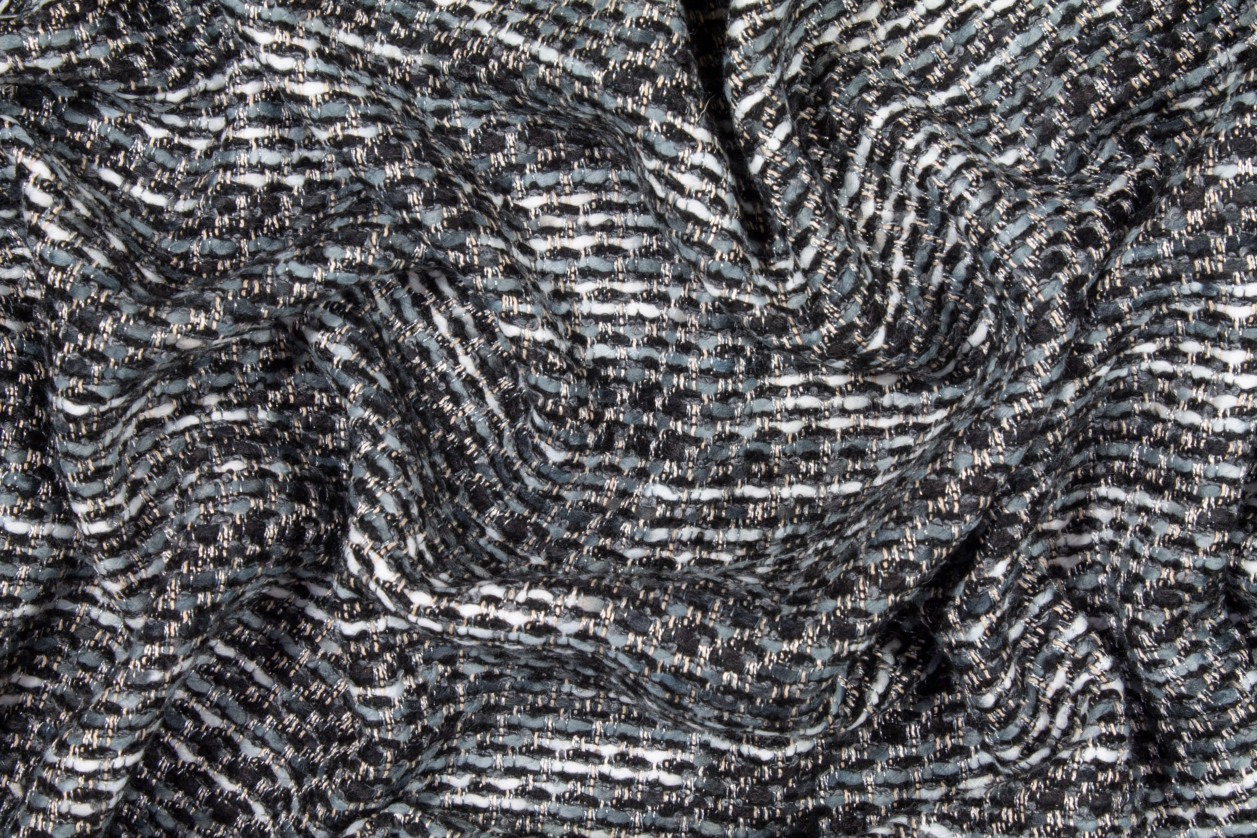 Cool Gray Italian Wool Tweed