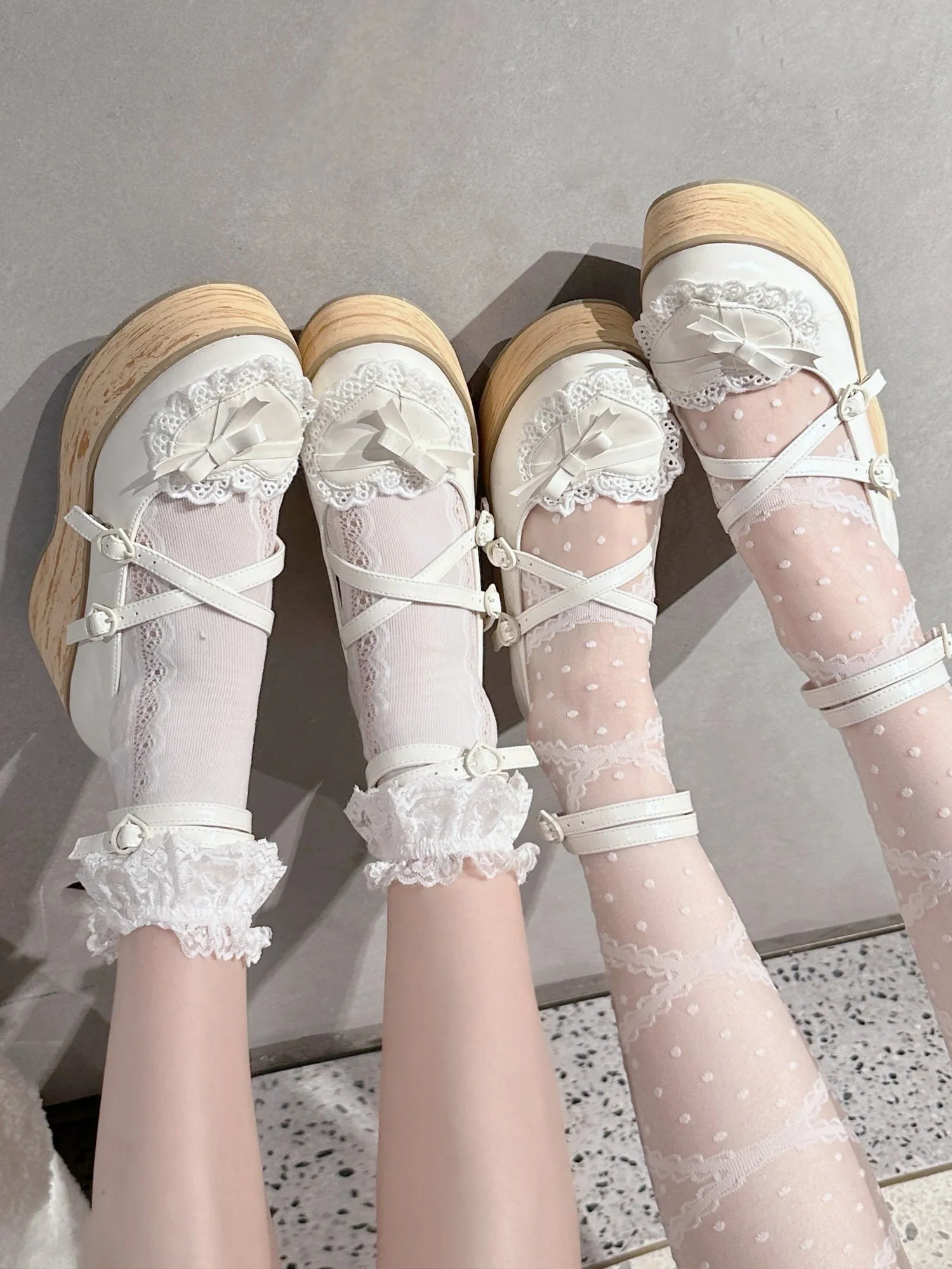 Cute Japanese style light lolita shoes/thick-soled shoes