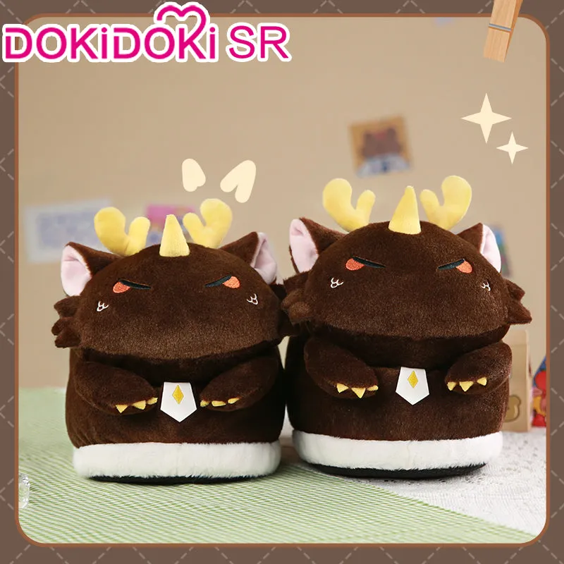 DokiDoki-SR Game Genshin Impact Cosplay Zhongli / Hutao / Xiao / Scaramouche / Tighnari Shoes Cutie Party Doujin Slippers Zhong Li Hu Tao Wanderer