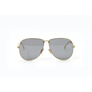 Fendi Gold Aviator Sunglasses w/ Gray Lenses, “FF0437/S”