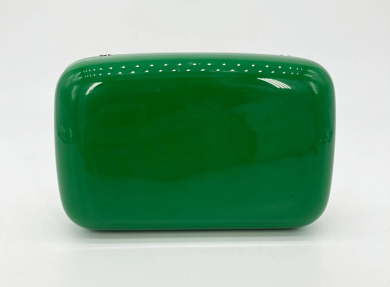 Fendi Green Logo Box Clutch