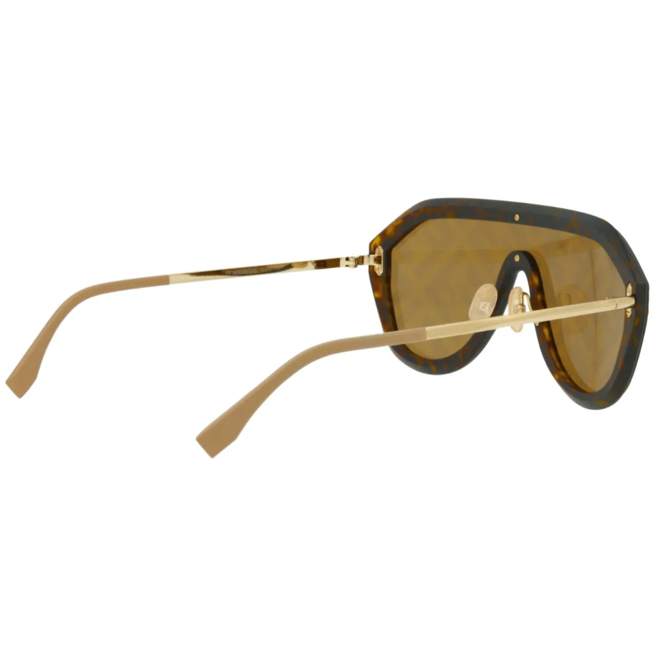 Fendi Large Brown Signature Sunglasses w/ Tan Details, “FFM0039/G/S”