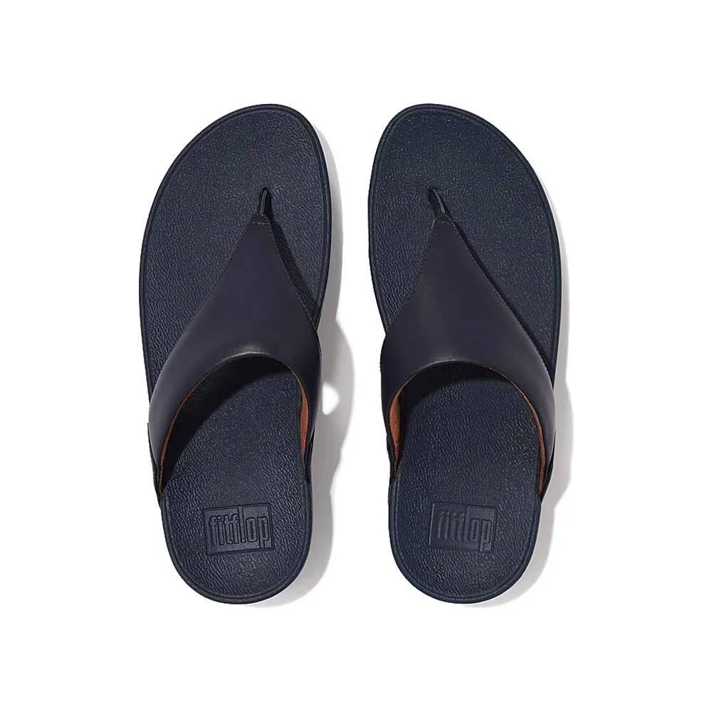 FitFlop Lulu Leather Sandals - Deepest Blue