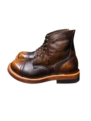 Handcrafted Genuine Leather Biker Boots