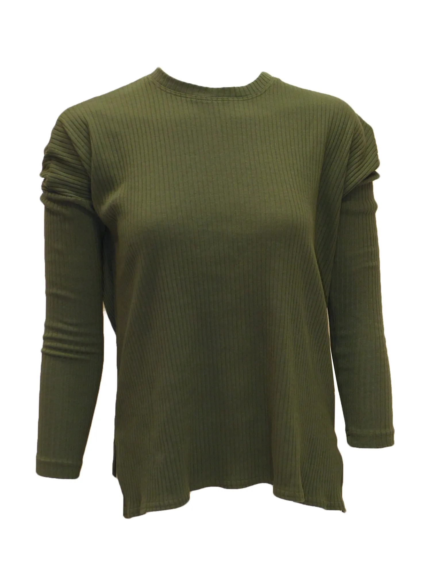 Hard Tail Long Sleeve High-Low Slouchy Tee (CMR-09)