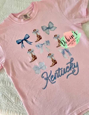 Kentucky Boots/Bows Comfort Colors Tee