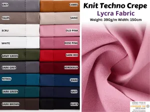 Knit Techno Crepe Lycra Fabric