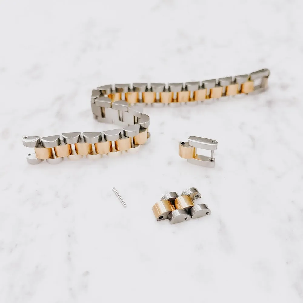 Mabel Mixed Metals Watch Band Bracelet - WATERPROOF