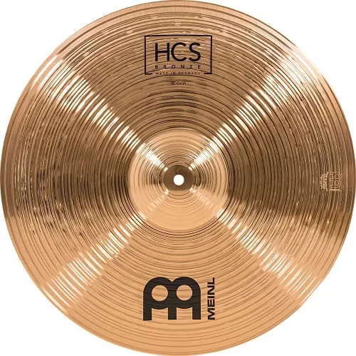 Meinl Cymbals 18” Crash – HCS Traditional Finish Bronze for Drum Set, Made in Germany, 2-Year Warranty (HCSB18C)