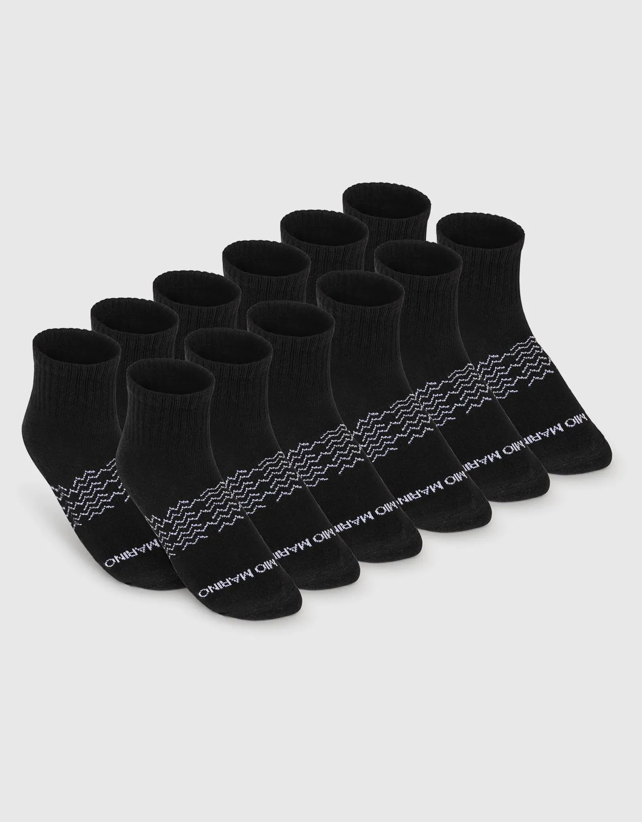 Men's Moisture Control Low Cut Ankle Socks 12 Pack