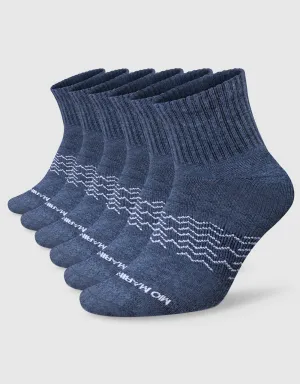 Men's Moisture Control Low Cut Ankle Socks 6 Pack