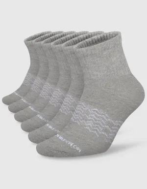 Men's Moisture Control Low Cut Ankle Socks 6 Pack