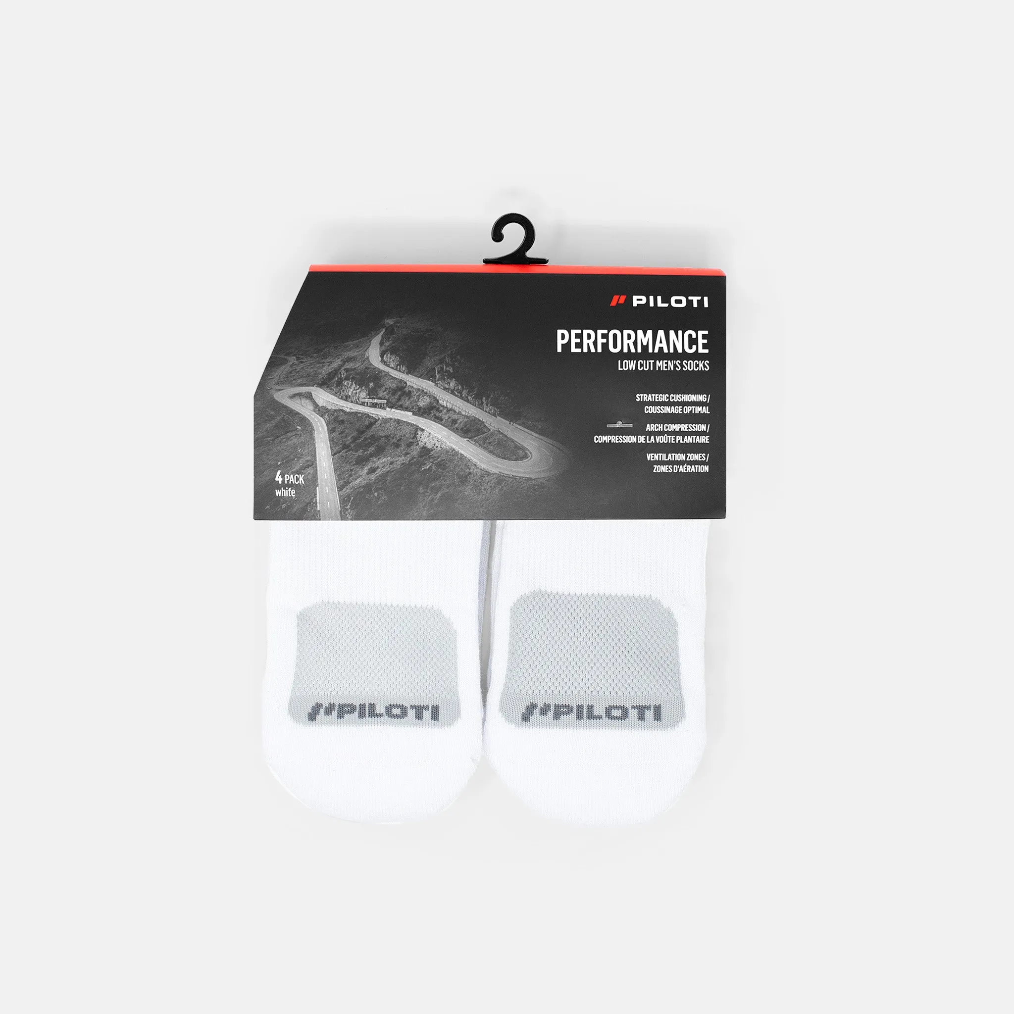 Men's Socks 4 Pack - White