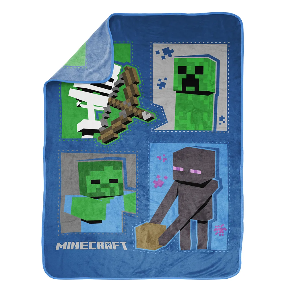 Minecraft Monster Hunters Icons Blanket