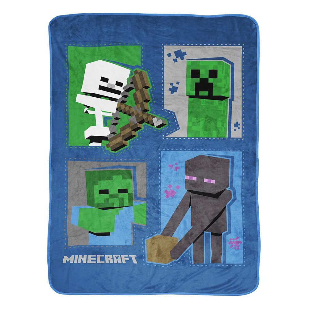 Minecraft Monster Hunters Icons Blanket