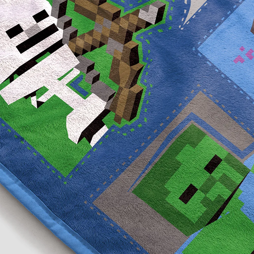 Minecraft Monster Hunters Icons Blanket