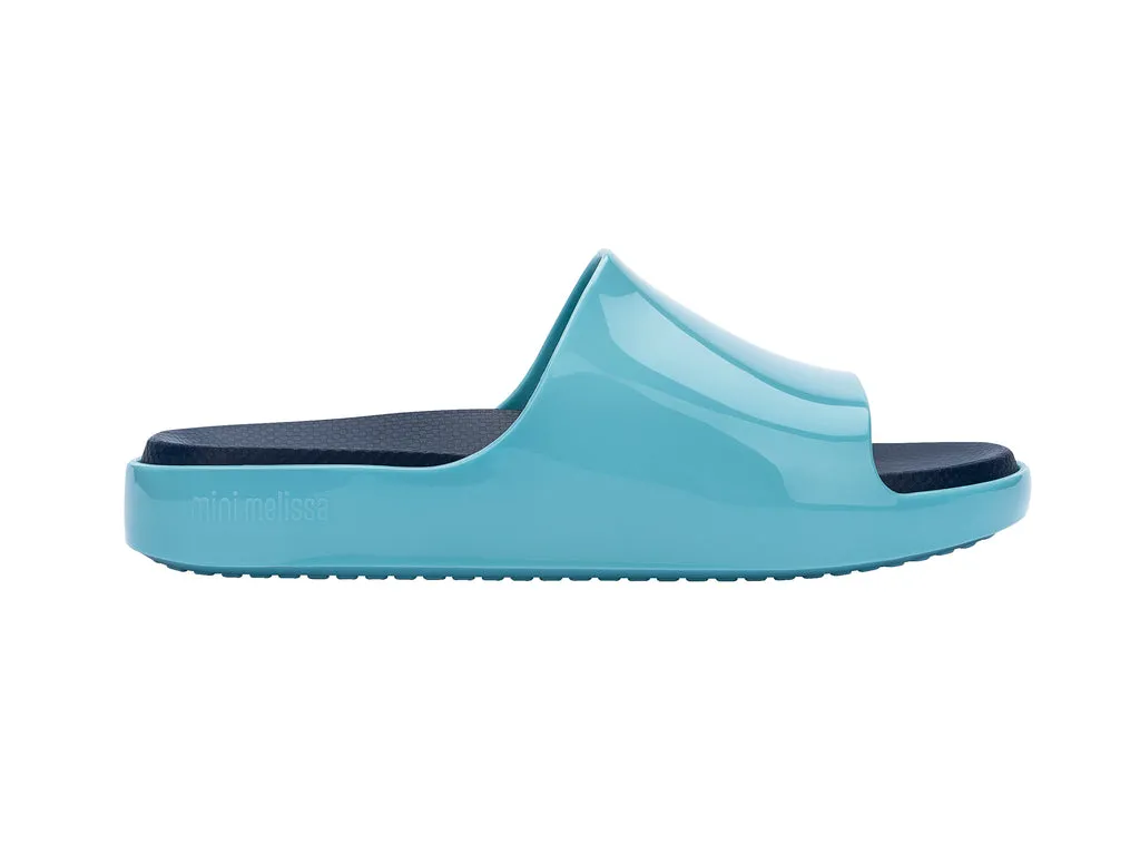 Mini Melissa Cloud Kids Blue Slides Slippers