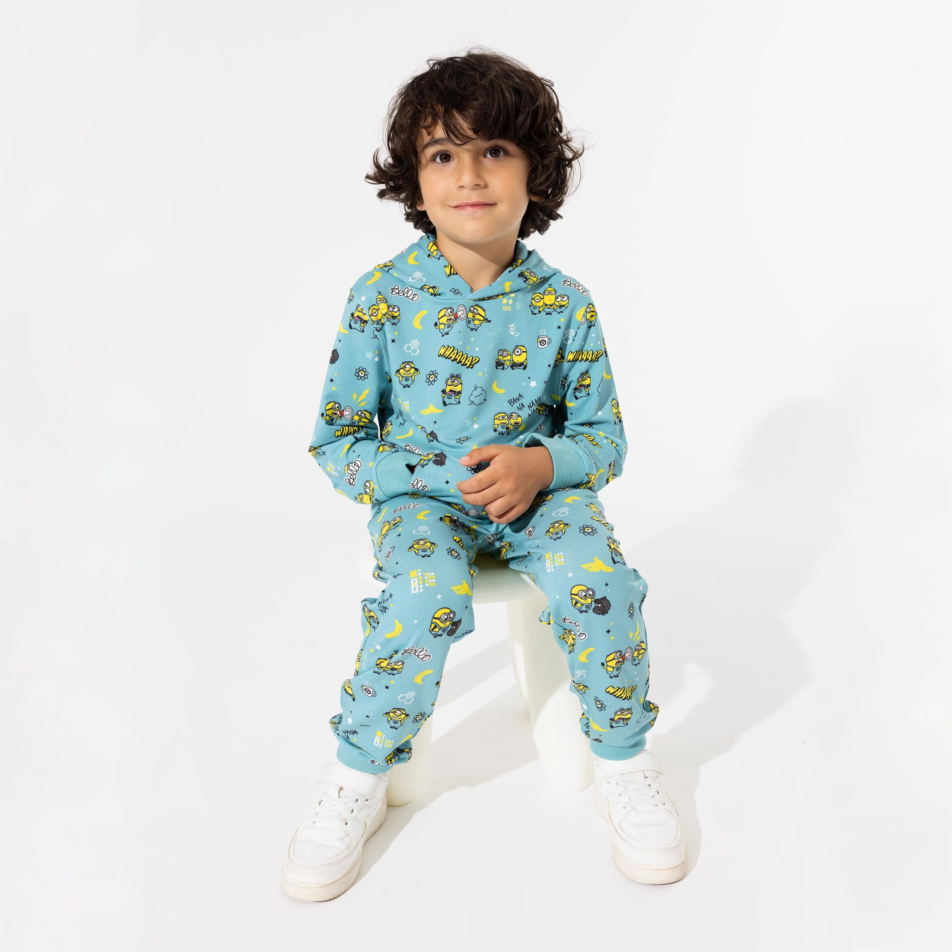 Minions Bello Banana Bamboo Terry Daywear Kids Jogger Set