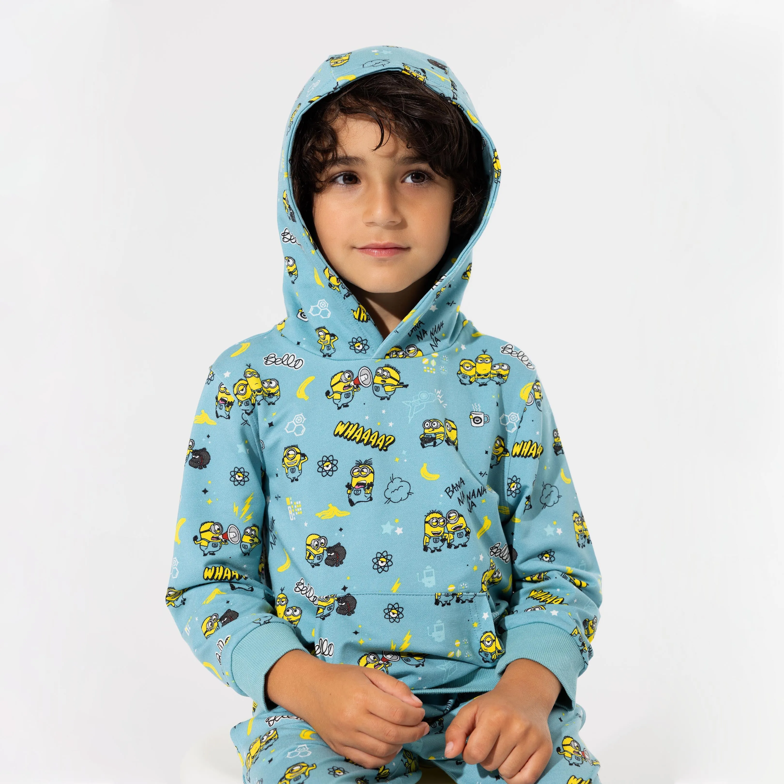 Minions Bello Banana Bamboo Terry Daywear Kids Jogger Set