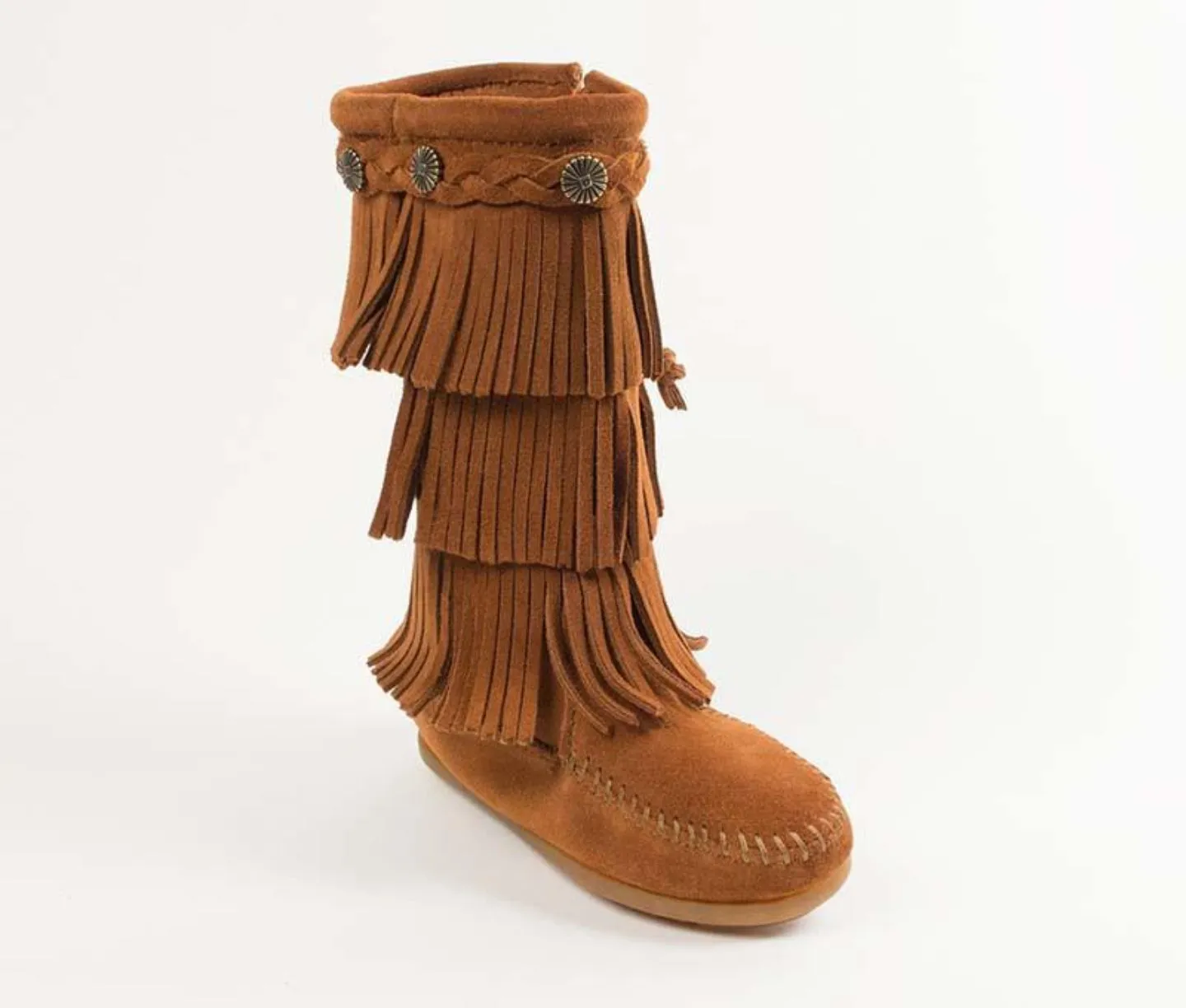 Minnetonka Kids' 3-Layer Fringe Boot