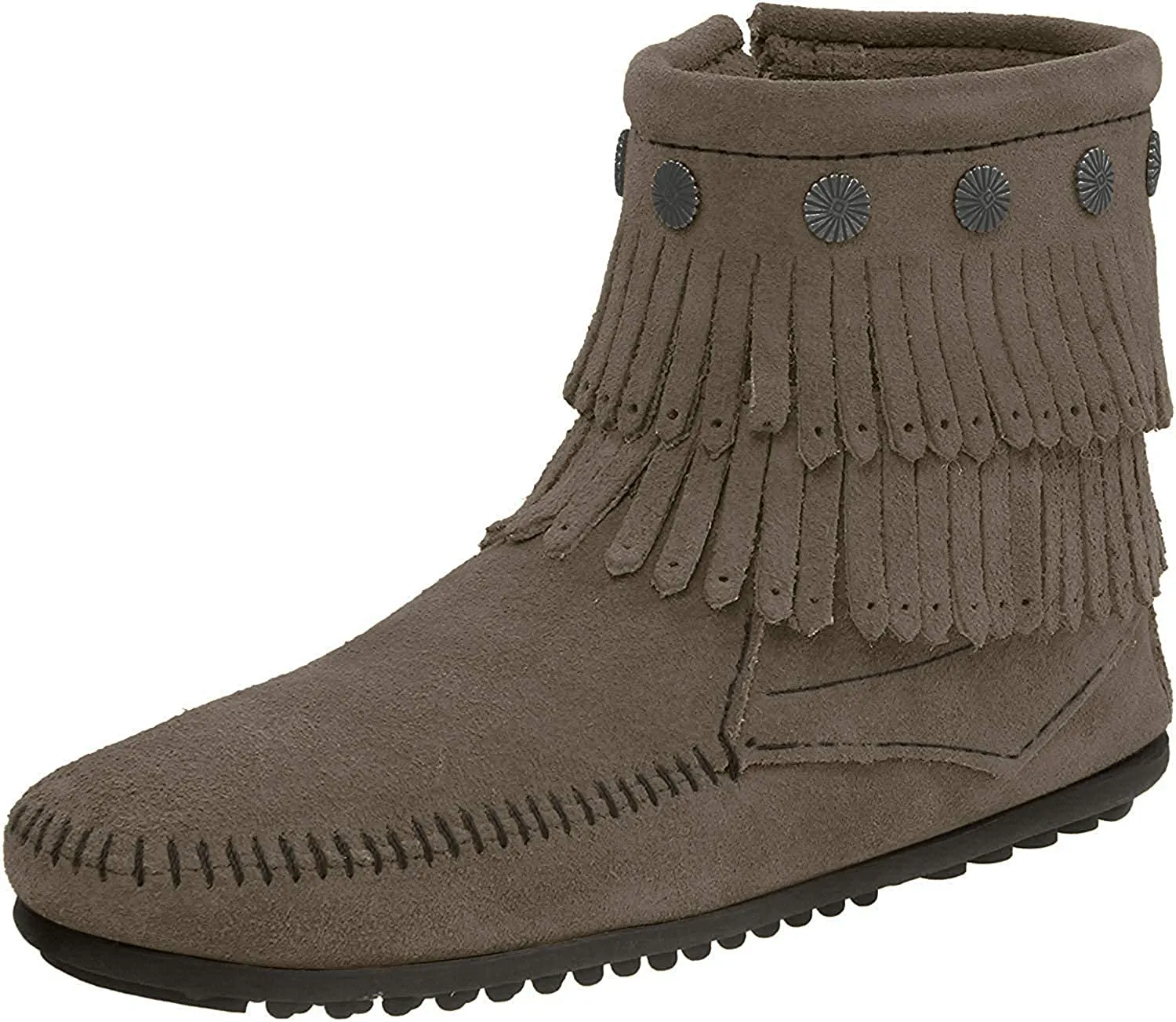 Minnetonka Women's Double Fringe Side Zip Boot