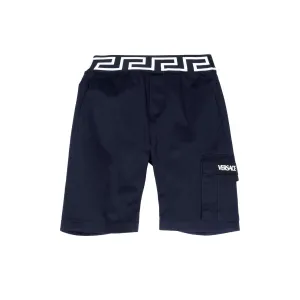 Navy Logo Shorts