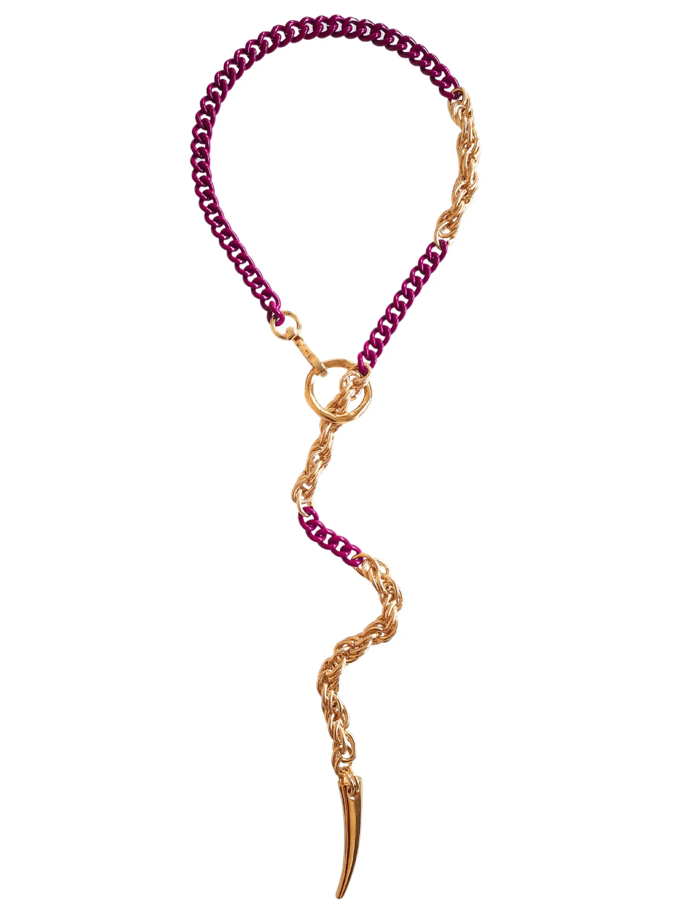 NEW! FORBIDDEN DELUXE Necklace - Aubergine & Gold